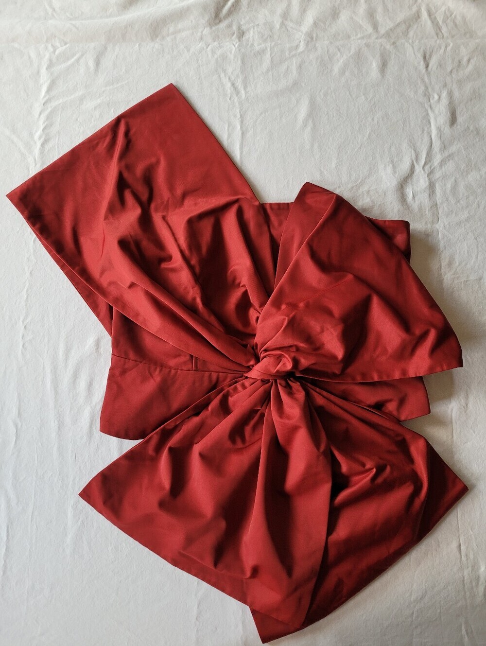 H&R Red Knot Detail Strapless Dress Top Size L